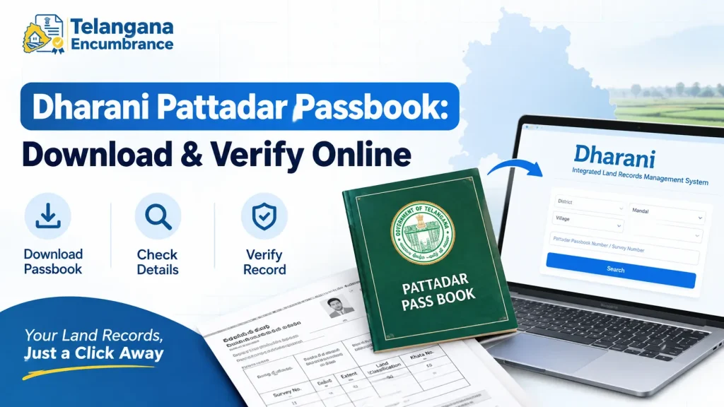 Dharani Pattadar Passbook download and verification online in Telangana