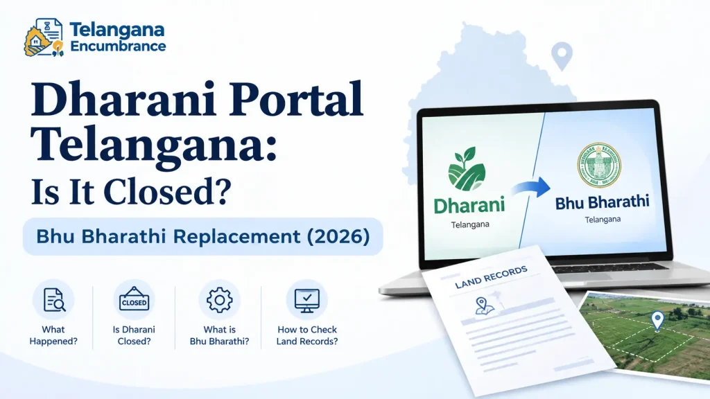 Dharani Portal Telangana: Is It Closed? Bhu Bharathi Replacement (2026) Dharani Portal Telangana closed and replaced by Bhu Bharathi in 2026