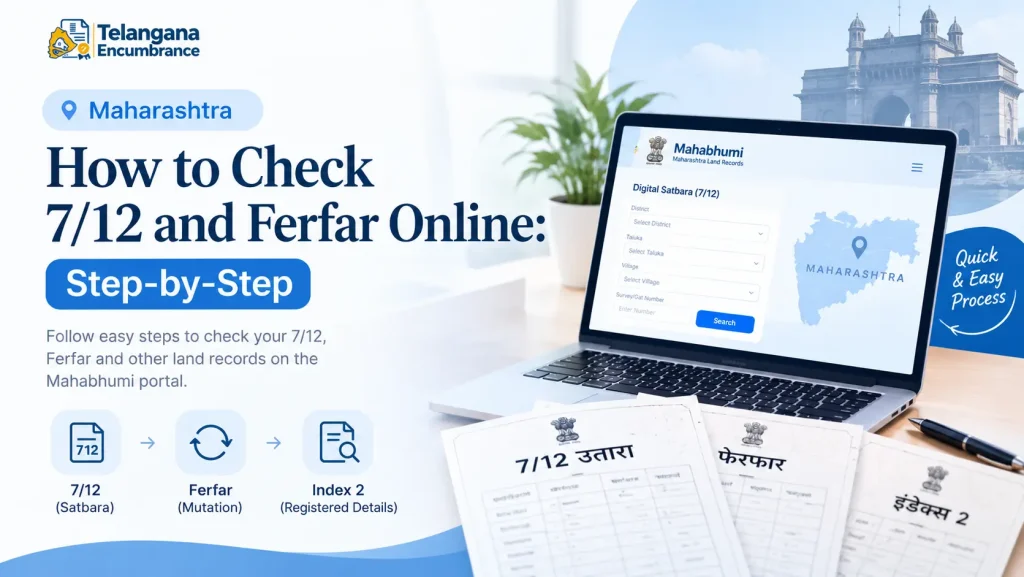 How to check 7/12 and Ferfar online in Maharashtra step by step