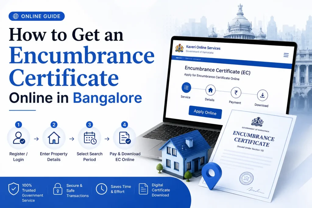 How to get an Encumbrance Certificate online in Bangalore step-by-step