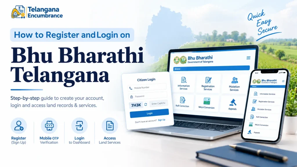 How to Register and Login on Bhu Bharathi Telangana online portal