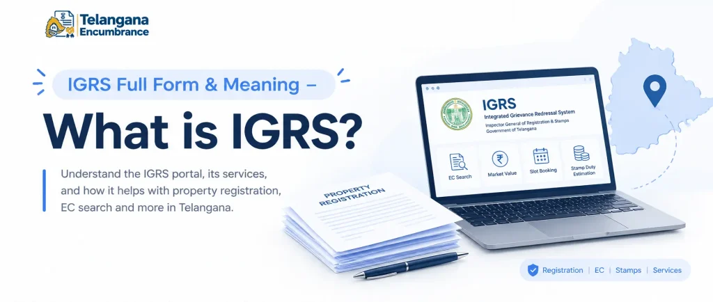 IGRS full form and meaning – What is IGRS in Telangana?