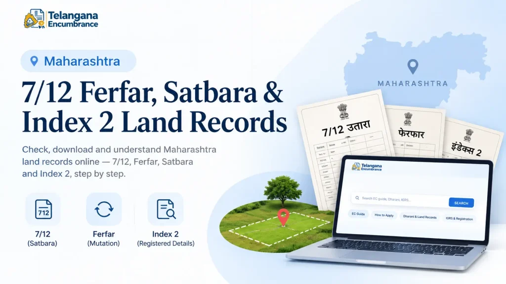 Maharashtra 7/12 Ferfar, Satbara & Index 2 Land Records Maharashtra 7/12 Ferfar, Satbara and Index 2 land records guide