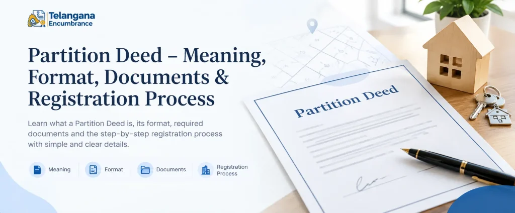 Partition Deed meaning, format, documents and registration process