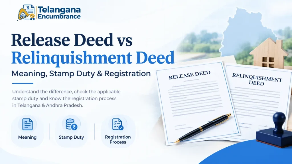Release Deed vs Relinquishment Deed Meaning, Stamp Duty & Registration Release Deed vs Relinquishment Deed – Meaning, Stamp Duty & Registration