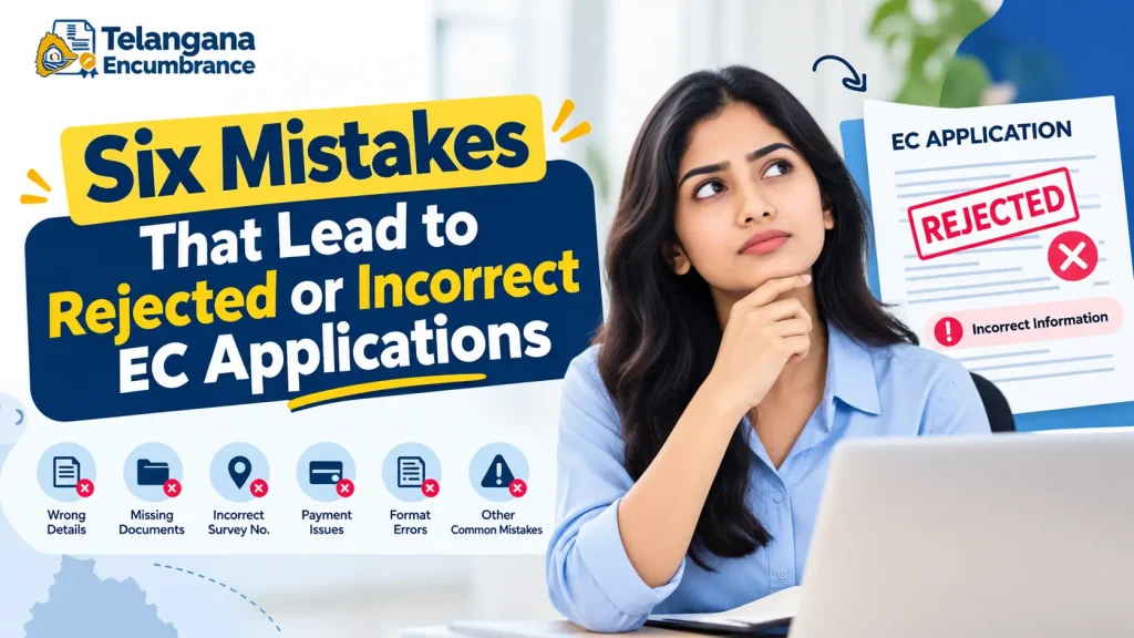 Six mistakes that lead to rejected or incorrect EC applications in Telangana