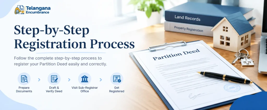 Step-by-step Partition Deed registration process