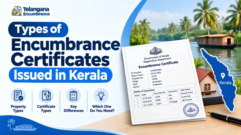 Types of Encumbrance Certificates Issued in Kerala