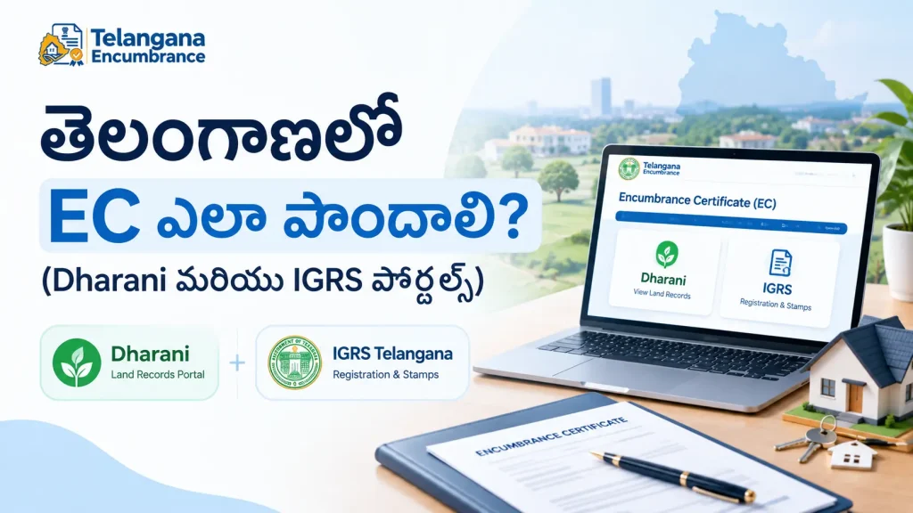 తెలంగాణలో EC ఎలా పొందాలి? Dharani మరియు IGRS పోర్టల్స్