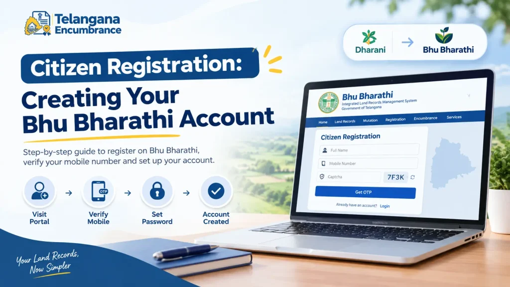 Citizen Registration: Creating Your Bhu Bharathi Account