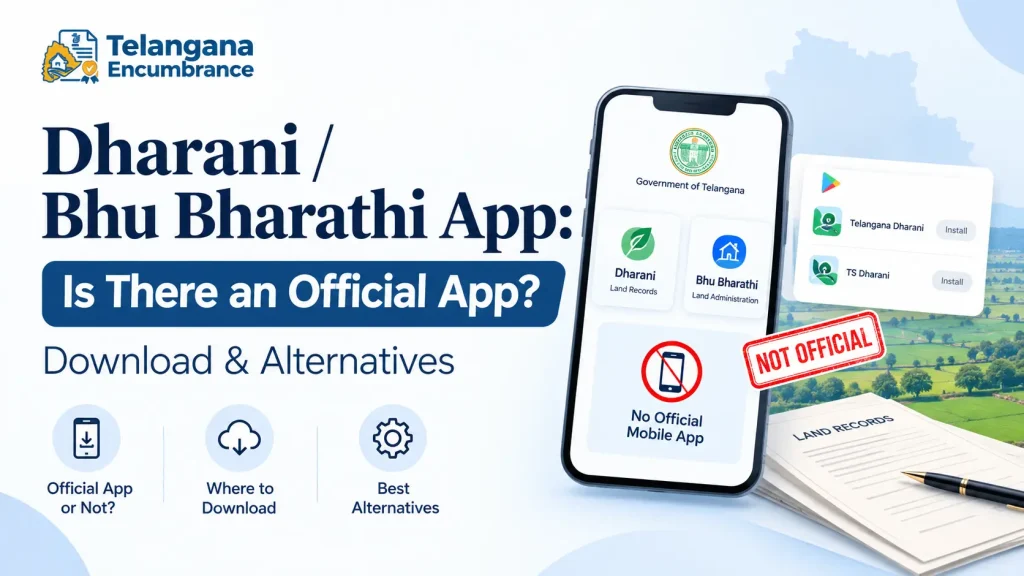 Dharani Bhu Bharathi App official app download and alternatives in Telangana