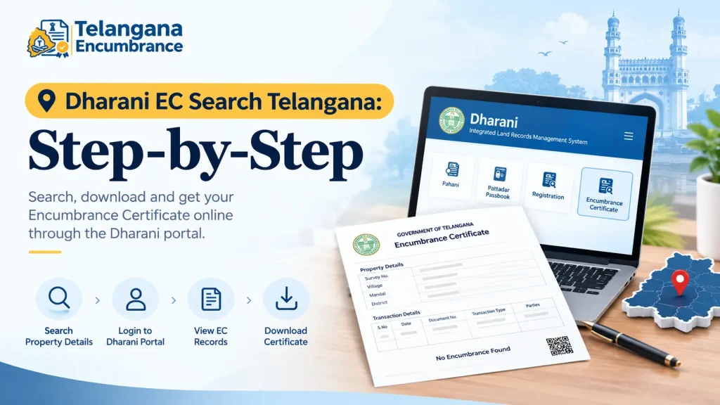 Dharani EC Search Telangana Step-by-Step Guide to Encumbrance Certificate