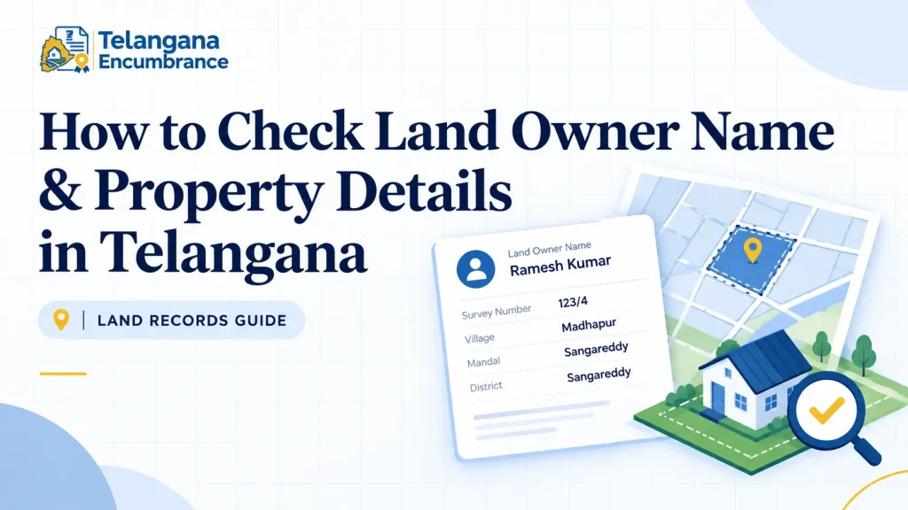 How to Check Land Owner Name & Property Details in Telangana How to check land owner name and property details in Telangana online