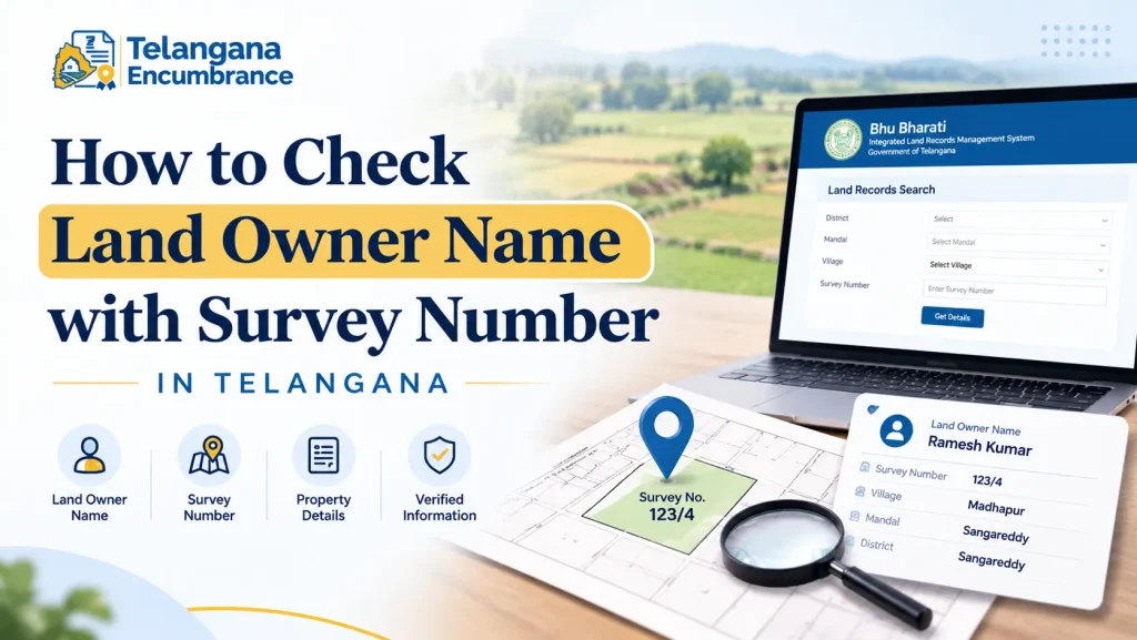 How to check land owner name with survey number in Telangana