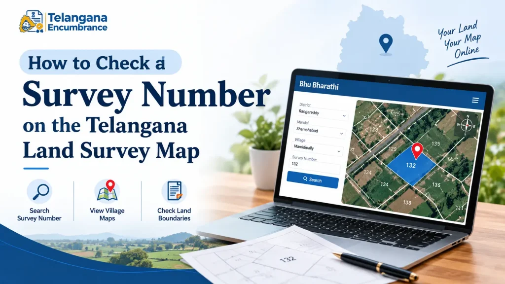 How to check a survey number on the Telangana land survey map online