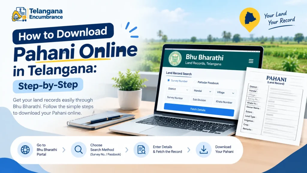 How to Download Pahani Online in Telangana via Bhu Bharathi