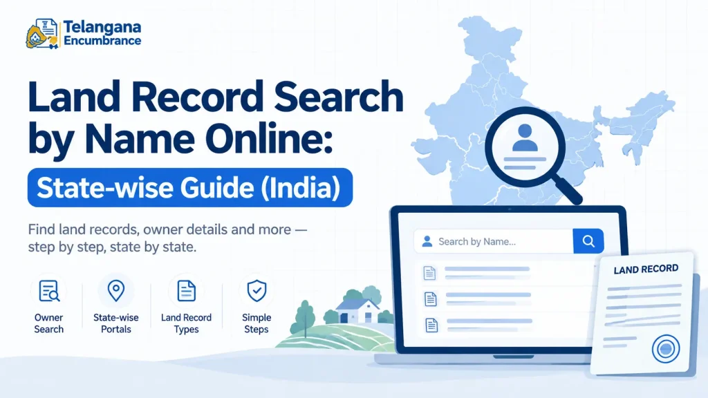 Land Record Search by Name Online: State-wise Guide (India) Land record search by name online in India with state-wise portals and owner details.