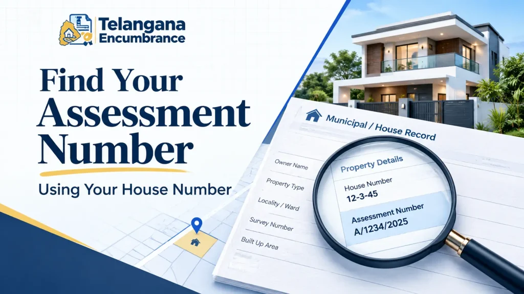 Finding property assessment number using house number online